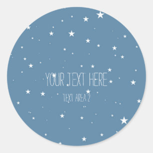 Stickers Big & Little Stars Blue Celestial Favoris