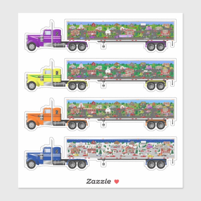 Stickers Big Rig saisonniers (Feuille)