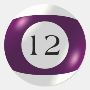 Stickers - Billard - 12 Ball