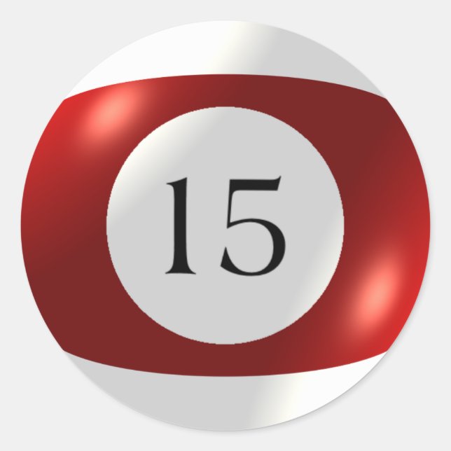 Stickers - Billiards - 15 Ball (Front)