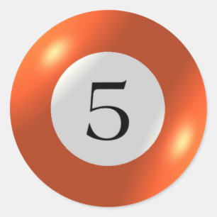 Stickers - Billiards - 5 Ball