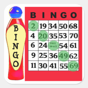 Stickers BINGO et Dauber rouges