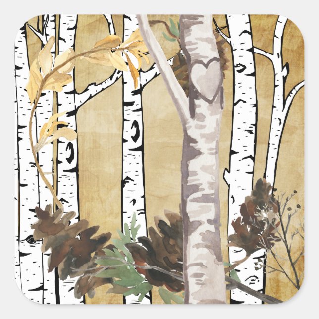 Stickers Birch Treks et Pine Cône (Devant)