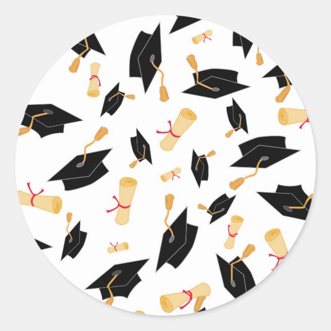 Stickers Black and Gold Graduation (Devant)