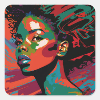 Stickers 'Black Girl Magic' Pop Art