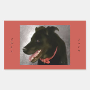 Stickers Black Labrador