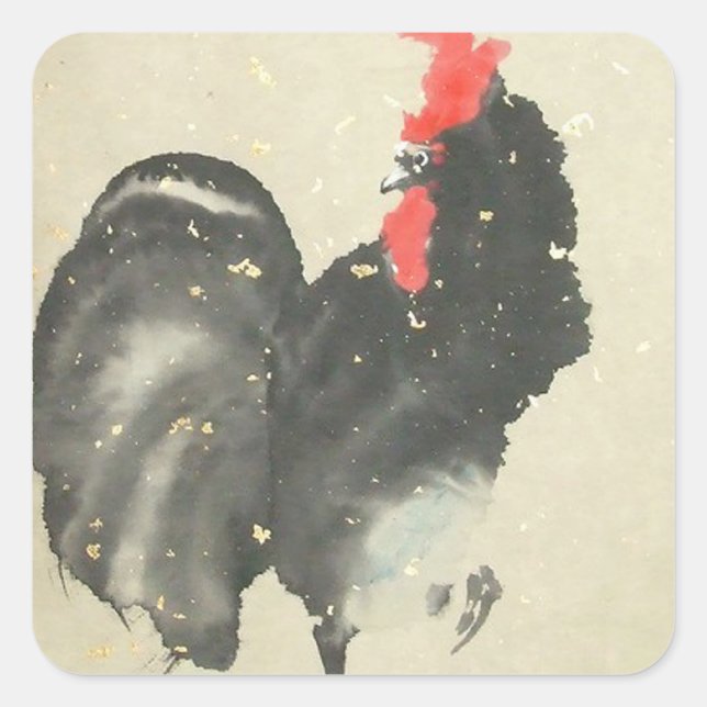Stickers Black Rooster (Devant)