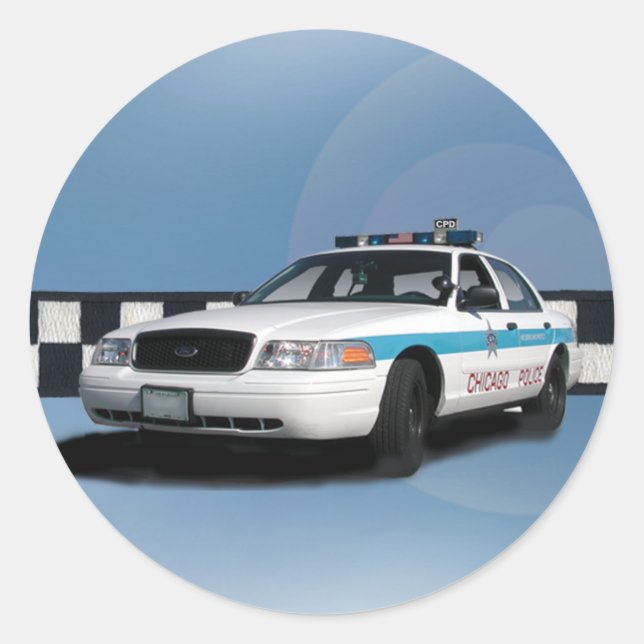 Stickers Bleu à bande de contrôle de l'escouade (Devant)