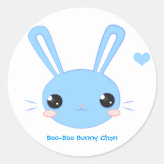 Stickers Bleu Boo-Boo Bunny Chan