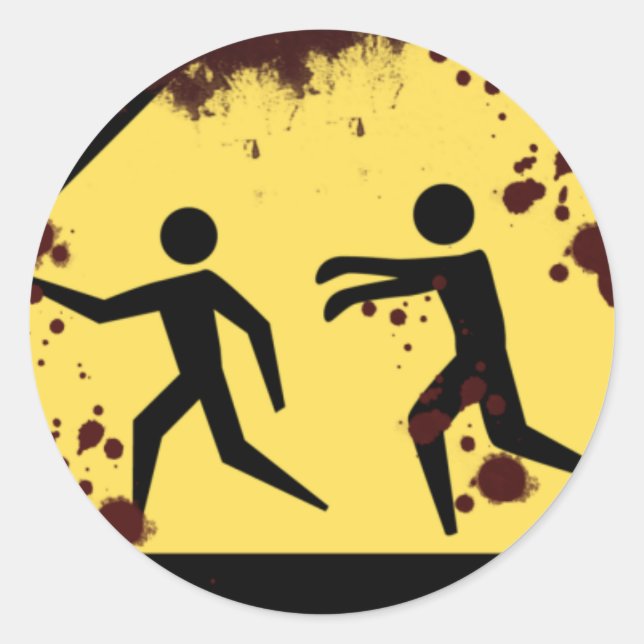 Stickers Bloody Fast Moving Zombies (Devant)