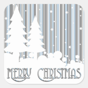 Stickers - Blue & Grey - Stars & Snow