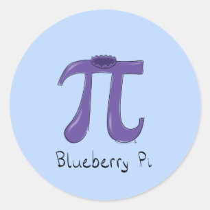 Stickers Blueberry Pi Cute Math Pi Day