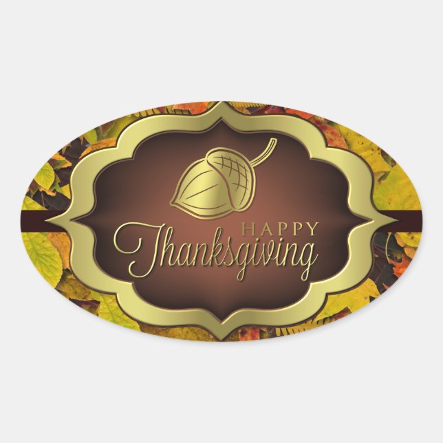 Stickers - Bon thanksgiving automnal (Devant)