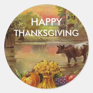 Stickers Bon thanksgiving de récolte abondante