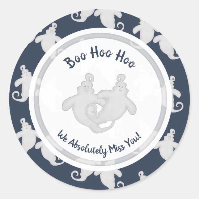 Stickers Boo Hoo Ghost (Devant)