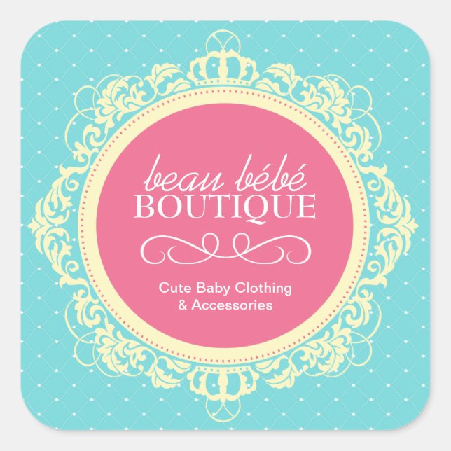 Stickers Boutique Bébé Whimsical (Devant)