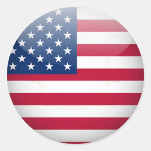 Stickers Bouton USA 1½ pouces (feuille de 20)