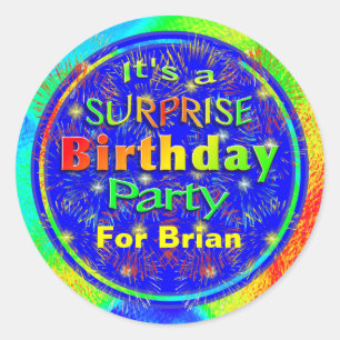 Stickers Bright Surprise Anniversaire
