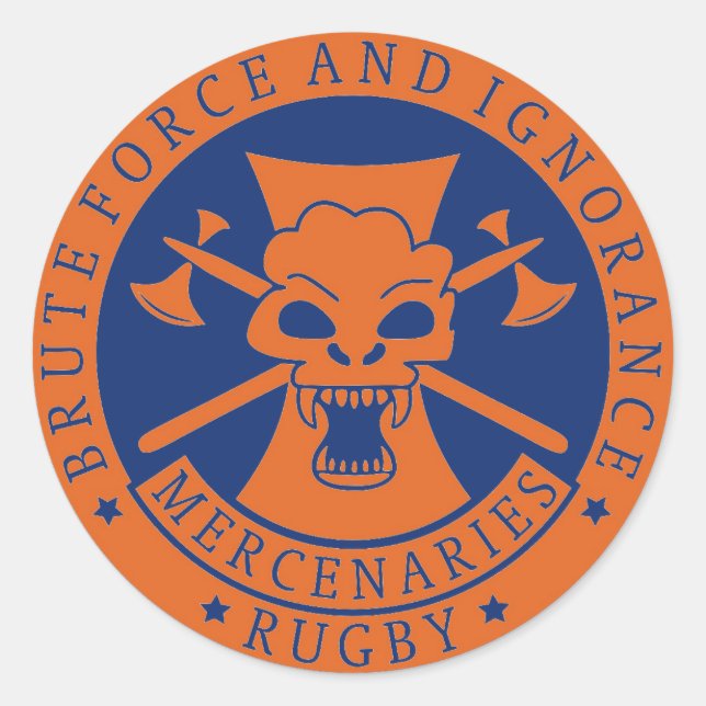 Stickers Brute Force et Ignorance 1,5 pouces (Devant)