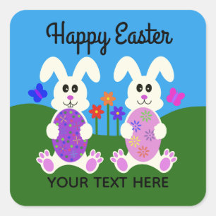 Stickers Bunny Pâques #4-2