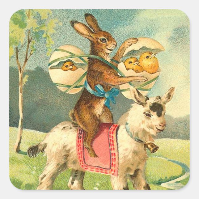 Stickers Bunny Pâques mignons (Devant)