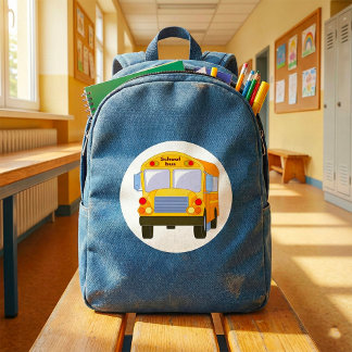 Stickers Bus de l'école jaune