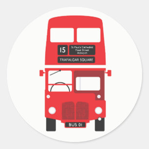 Stickers Bus Rouge de Londres