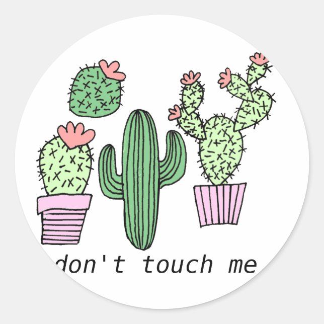 Stickers Cactus mignons (Devant)
