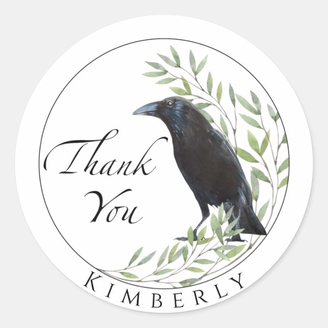 Stickers Cadeau Merci Sticker Fleurs d'Oiseaux de  (Devant)