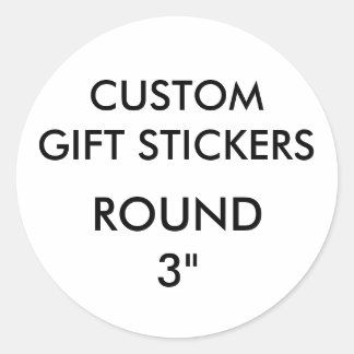 Stickers Cadeau ROND 3 pouces personnalisés Modèle