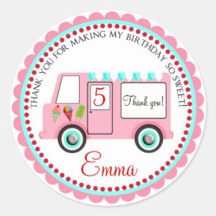 Stickers Camion crème glace