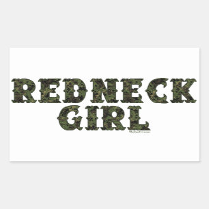 Stickers Camo Green Girl Redneck