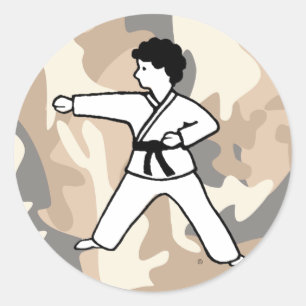 Stickers Camouflage des arts martiaux