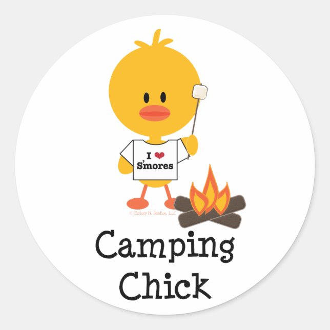 Stickers Camping Chick (Devant)