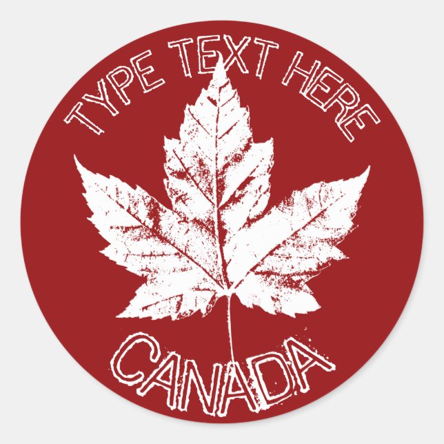 Stickers Canada cool Personnalisé Sticker Canada (Devant)