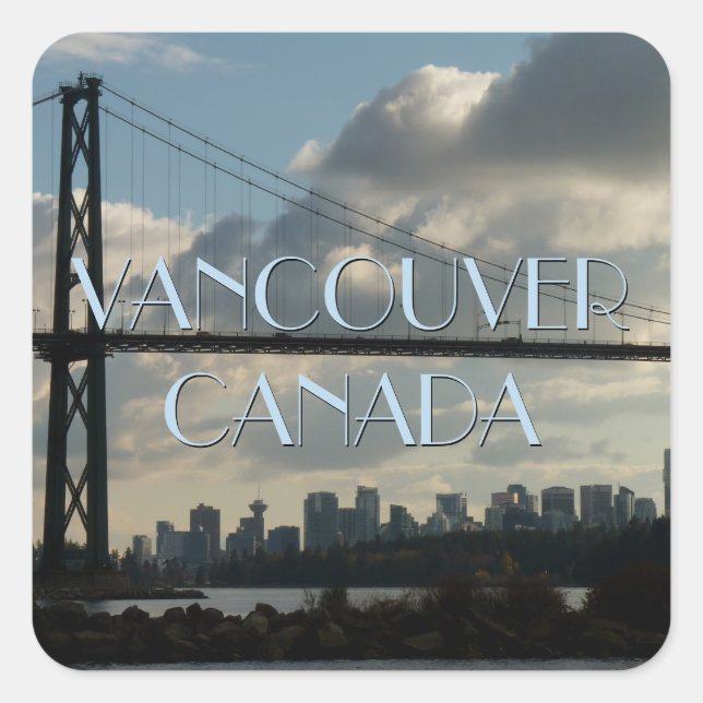 Stickers Canada de Vancouver Lions Gate Souvenirs (Devant)