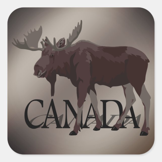Stickers Canada Moose Custom Canada Stickers (Devant)