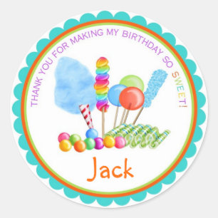 Stickers Candy Circus - couleurs garçon