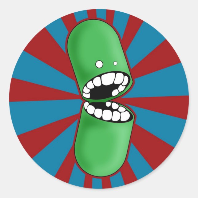 Stickers Capsule verte (Devant)