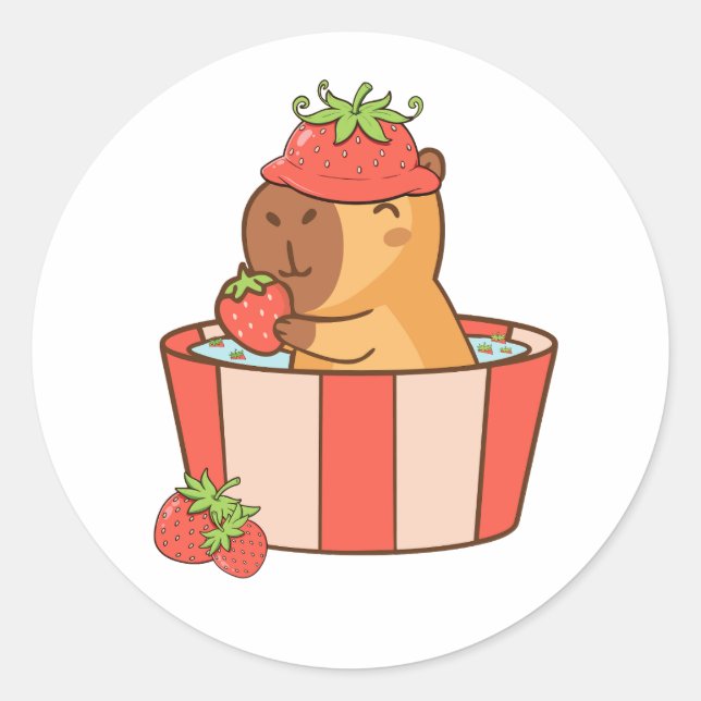 Stickers Capybara | Stickers animaux mignons pour  (Devant)