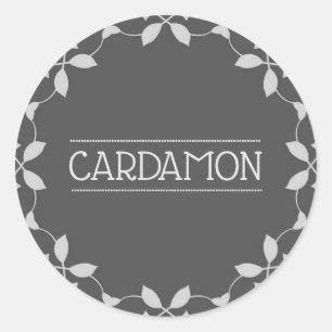 Stickers Cardamon Spice Jar