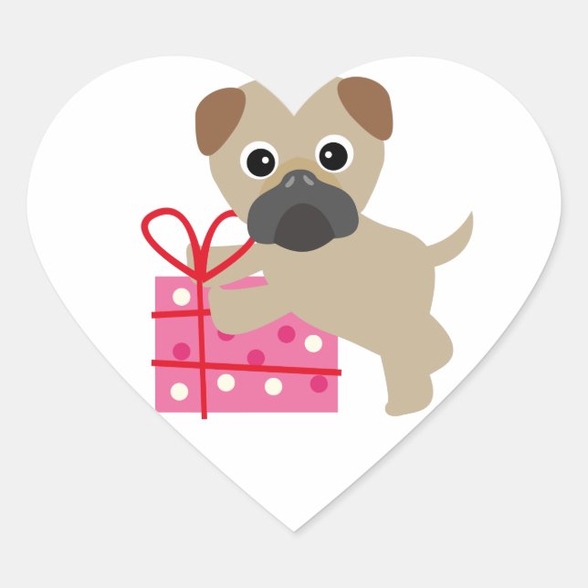 Stickers carlin Valentine Present (Devant)