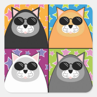 Stickers Carré cool