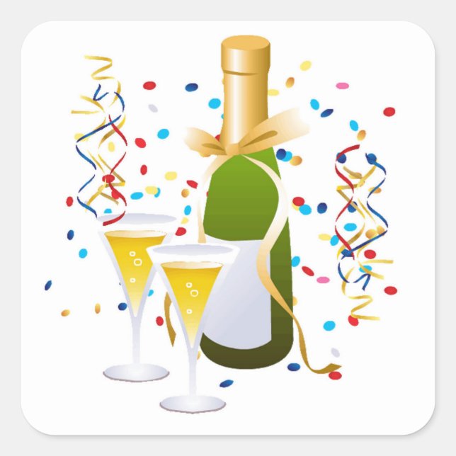 Stickers Carré de fête (Devant)