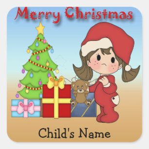 Stickers Carré de Noël Toddler
