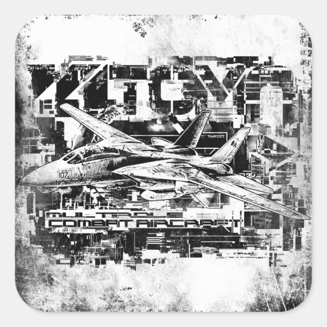 Stickers Carré F-14 Tomcat (Devant)