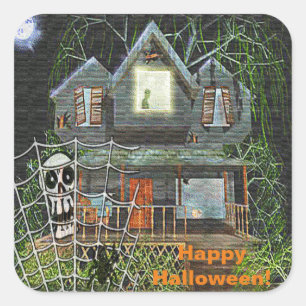Stickers Carré Halloween