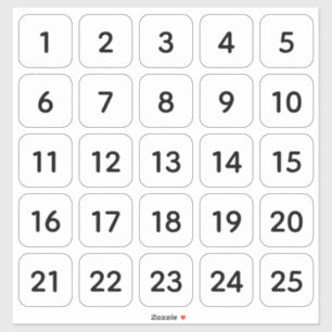 Stickers Carré personnalisable noir sur blanc