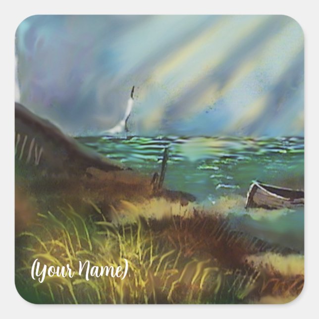 Stickers Carré phare (Devant)