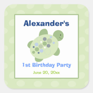 Stickers Carré Turtle Reef Favoriser (6 Grands)